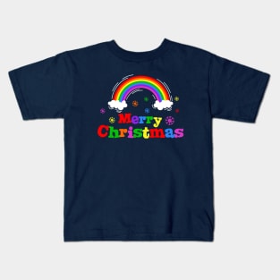 Christmas rainbow Kids T-Shirt